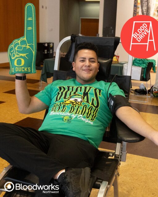 📣 Calling all Ducks and Dawgs!

We have exciting campus blood drives coming up! Take a break between classes, roll up your sleeve, and help save lives. 

Schedule your appointment at the link in our bio.

🏈 Want to show your school spirit? Join the #WEGIVEBLOOD drive in partnership with @abbottglobal and the Big Ten! Head to the link in our bio to vote for your school and get an exclusive T-shirt.

#BloodworksNW #DonateBlood #WEGIVEBLOOD #BigTen #SaveLives #Seattle #Eugene