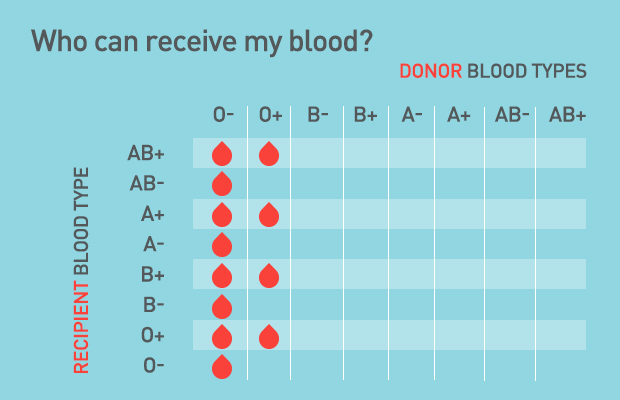 o negative blood type
