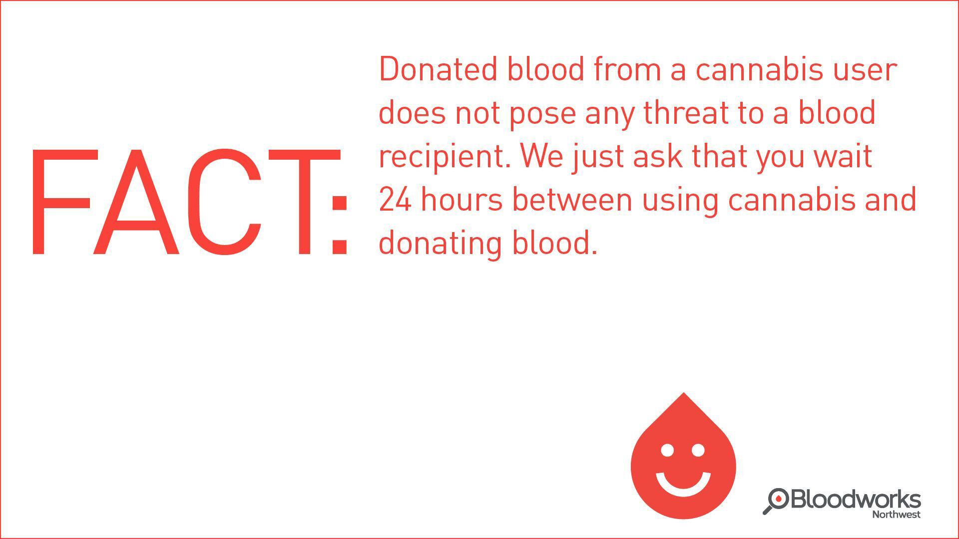 Marijuana &amp; Blood Donation FAQ | Bloodworks NW